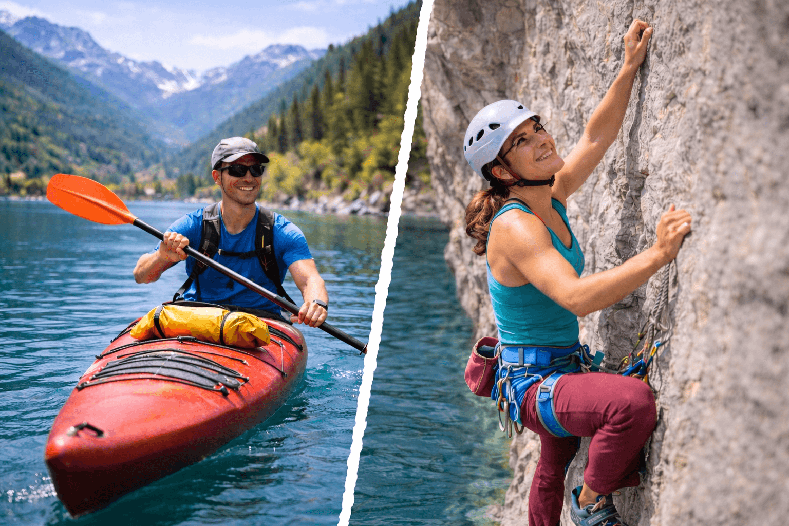 Kayak et Escalade